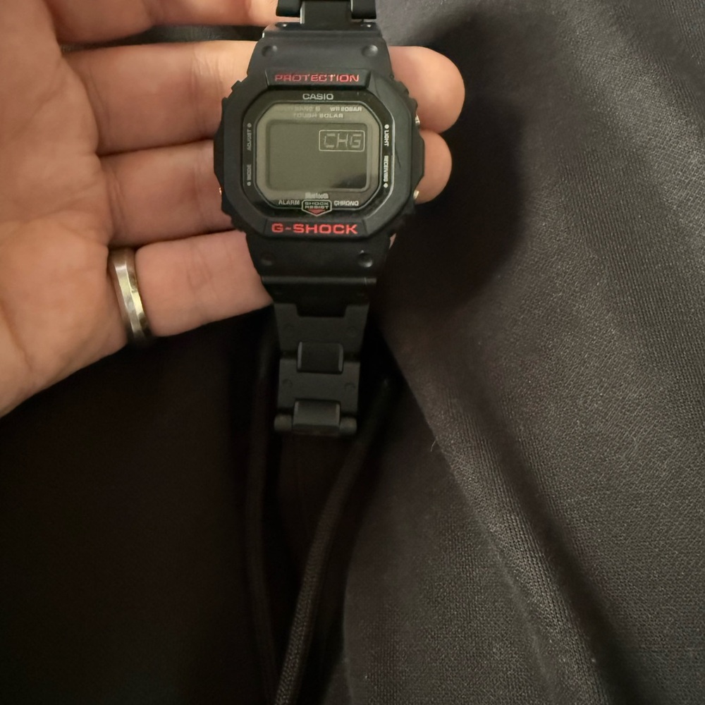 Casio G-Shock B5600HR with composite bracelet.
